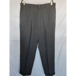 Slates Dress Pants Slacks 36x32 Relaxed Fit Men's 36 X‎ 29 Gray